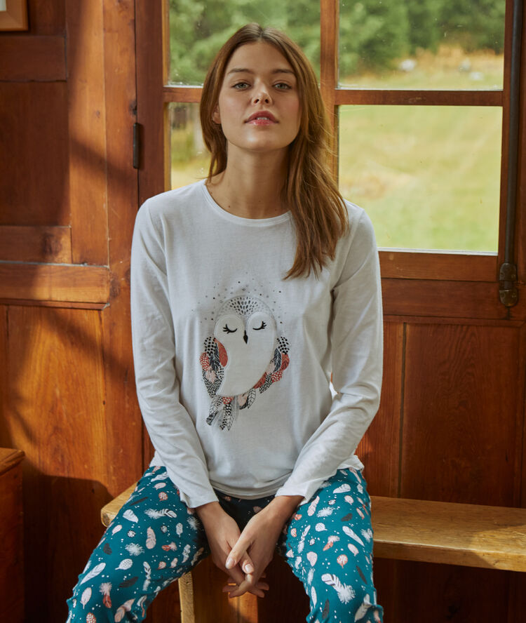 Three pieces pyjama blue.