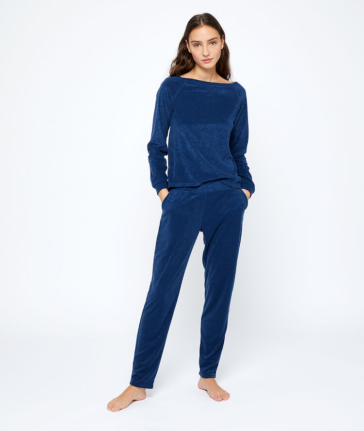 Lounge trousers indigo.