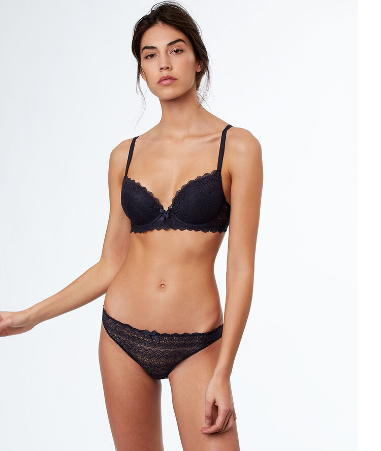 All-lace briefs anthracite.