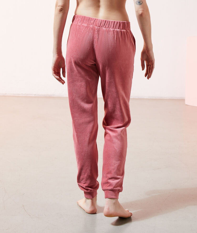 Pantalon loungewear rose.