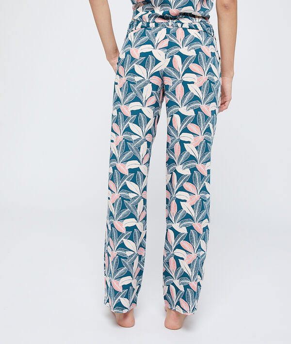 Trousers in a foliage print Trousers in a foliage print;${refinementColor}