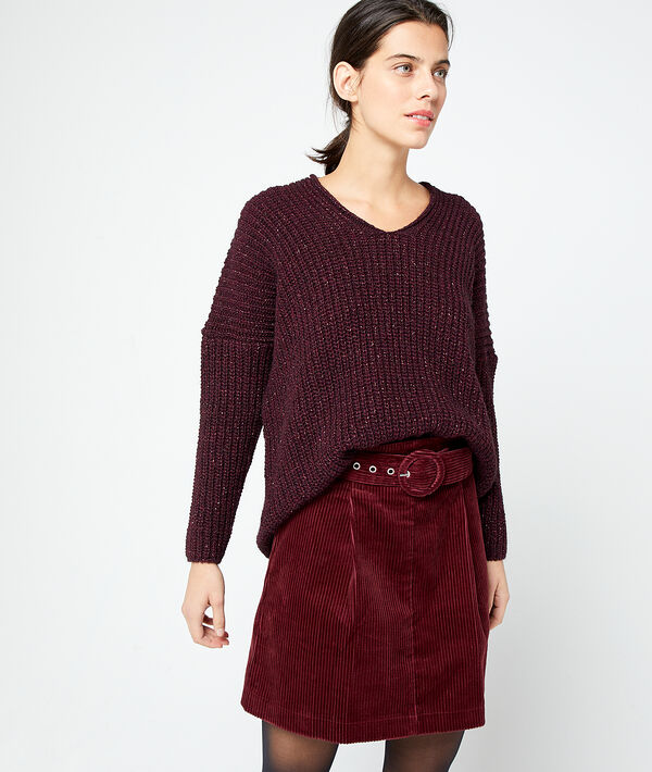 Italian jumper in metallic threads Italian jumper in metallic threads