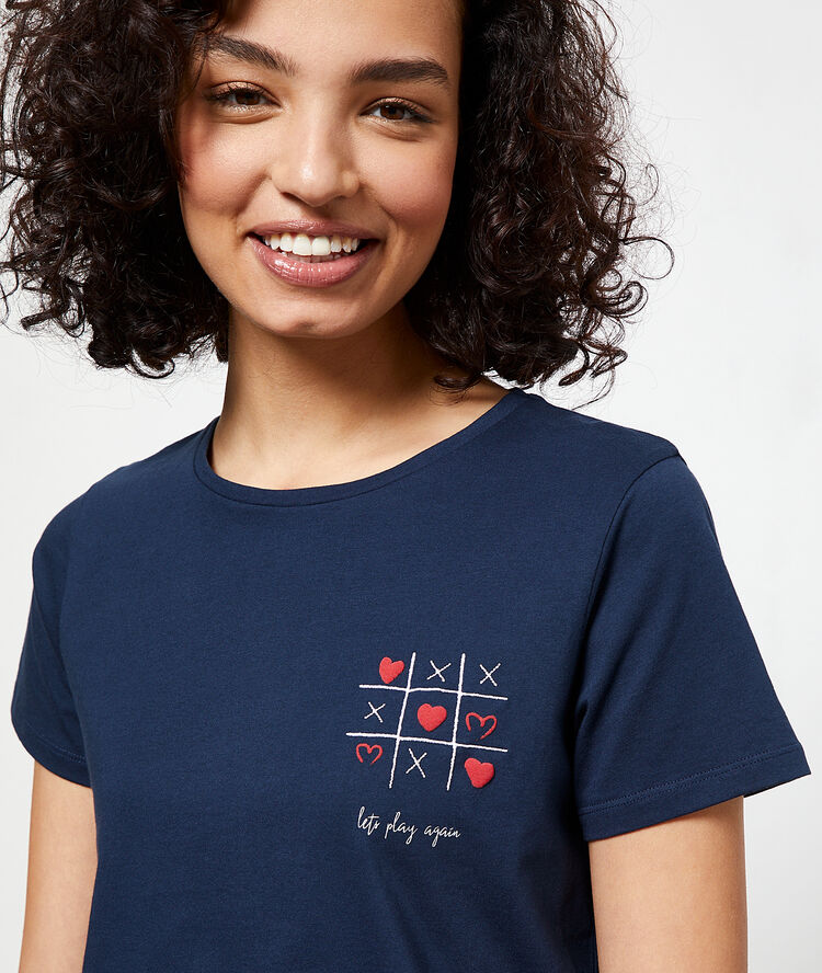 Lets play again' t-shirt navy.
