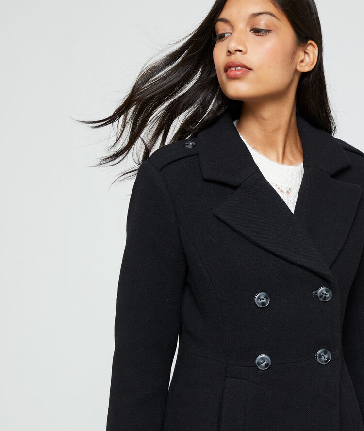Boyfriend coat black.