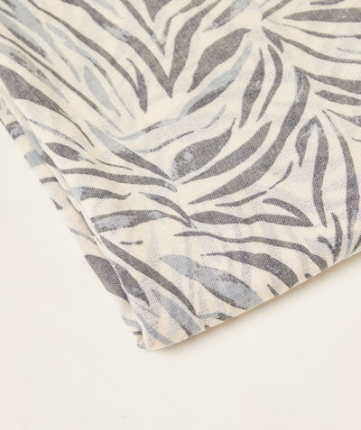 Light zebra print scarf