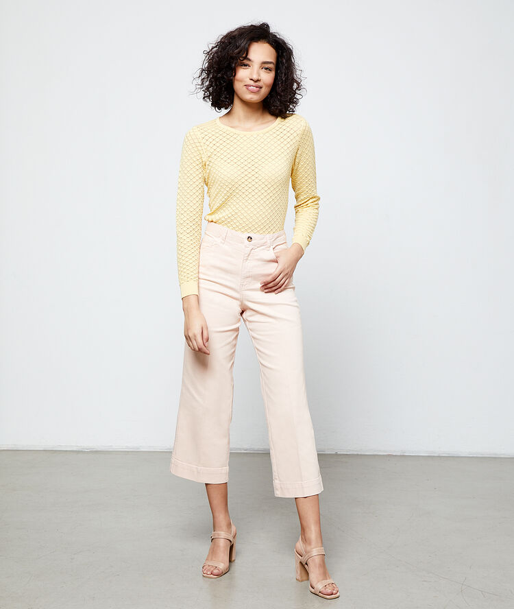 Pantalon large blush.