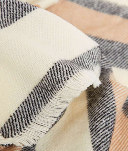 Plaid in stripe sand.