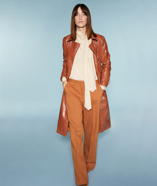 Wide leg trousers brown.