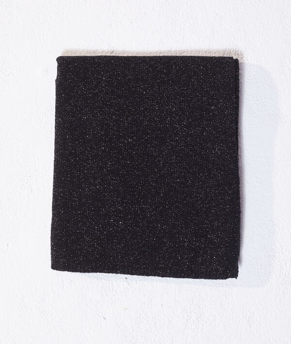 &Eacute;charpe &agrave; fils m&eacute;tallis&eacute;s en cachemire et laine