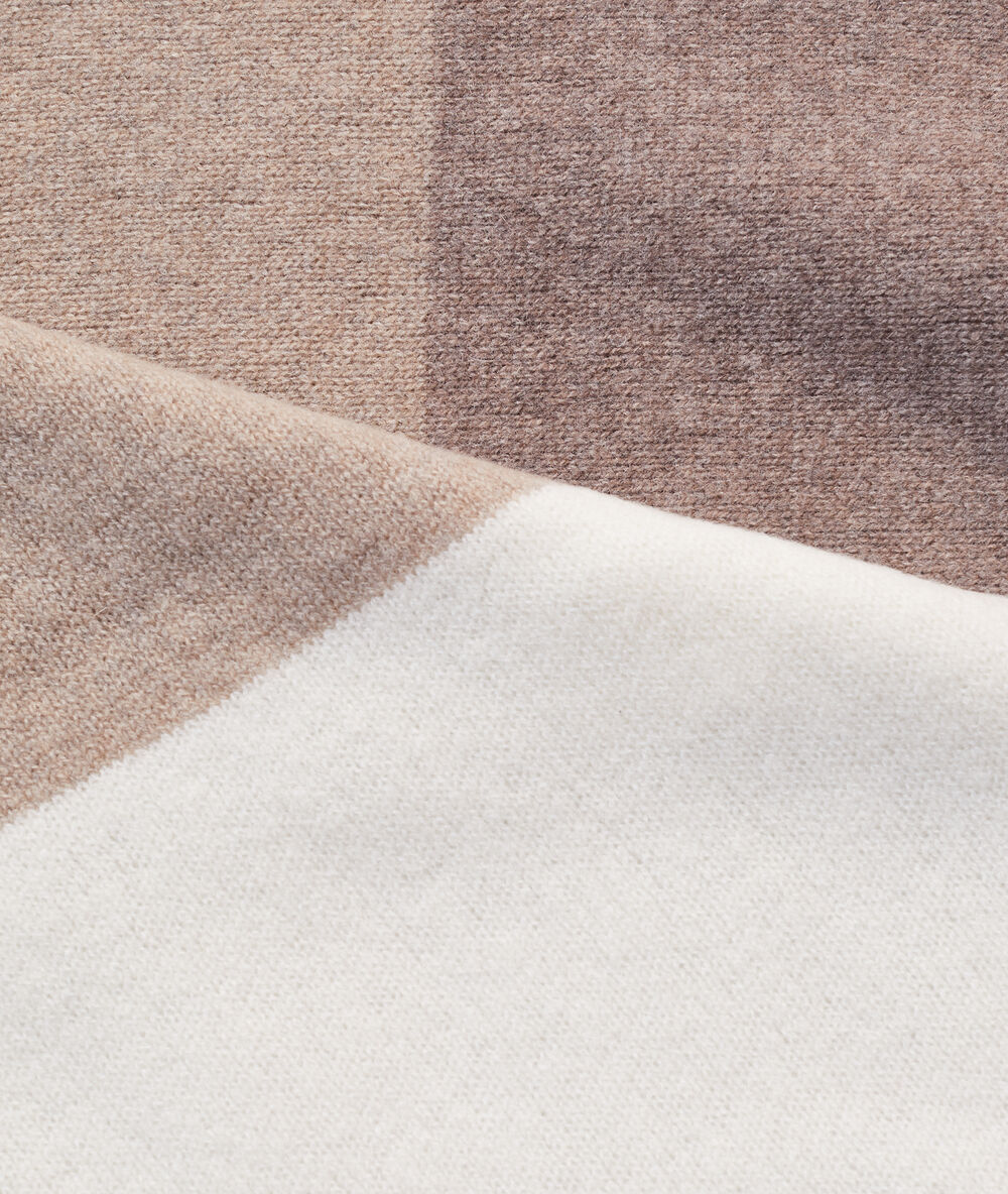 &Eacute;charpe &agrave; rayures en cachemire et laine multicolore.