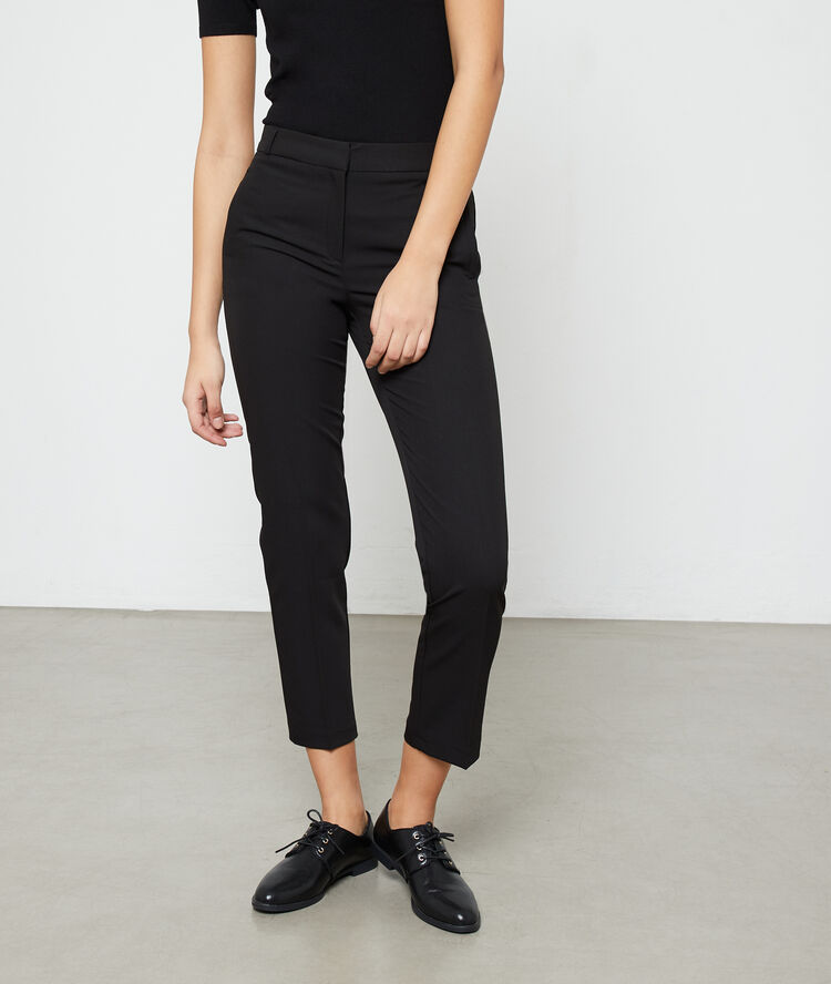 Plain slimline pants black.