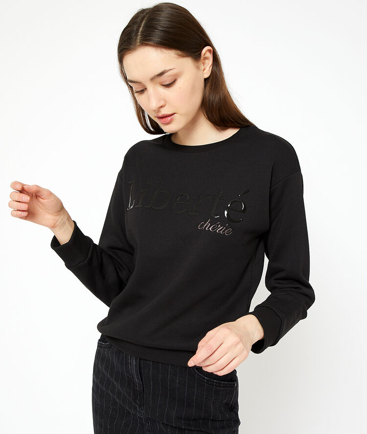 "libert&eacute; ch&eacute;rie" sweatshirt black.