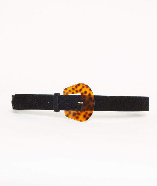 Buckle belt in animal print Buckle belt in animal print