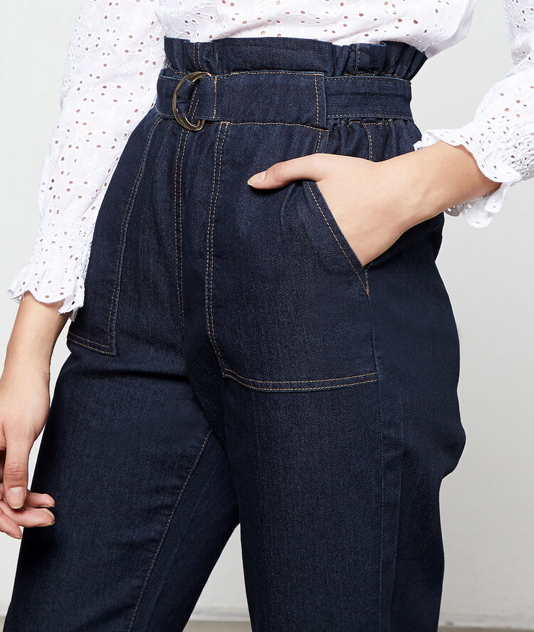 Paperbag jeans brut.