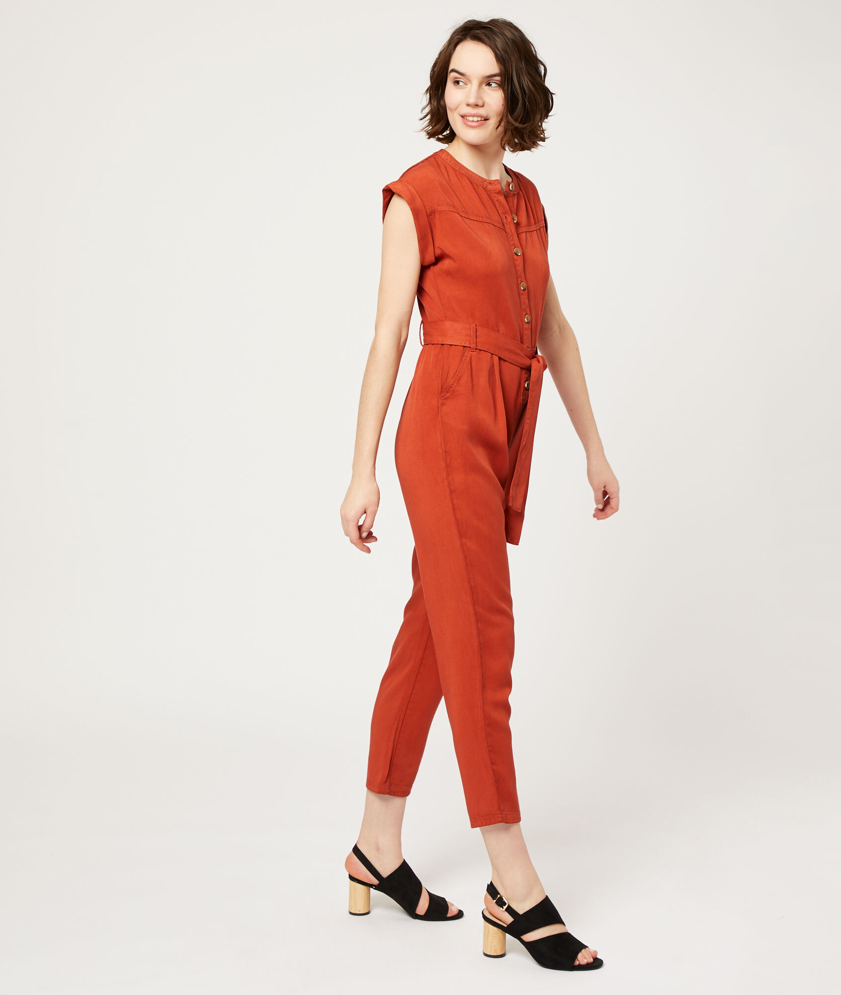 button through jumpsuit