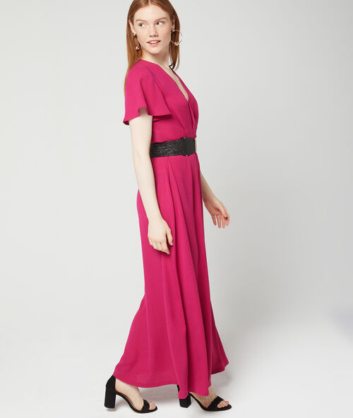Large plaited belt black.