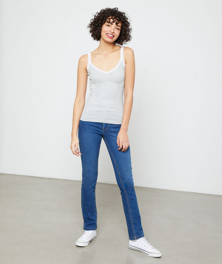 Tank top light grey marl.