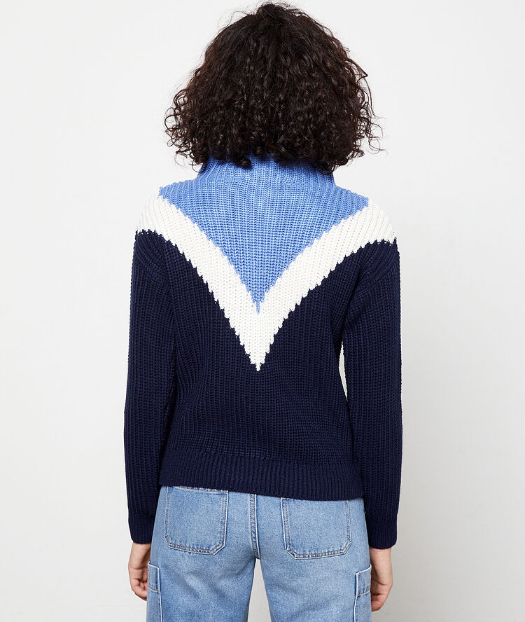 Trucker collar jumper navy.