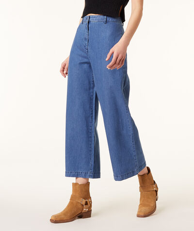 Wide fit trousers