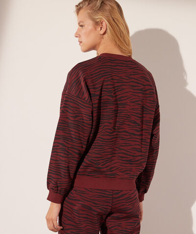 Zebra print sweater   