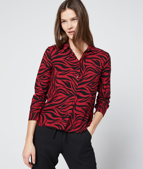 Zebra print shirt sienna.
