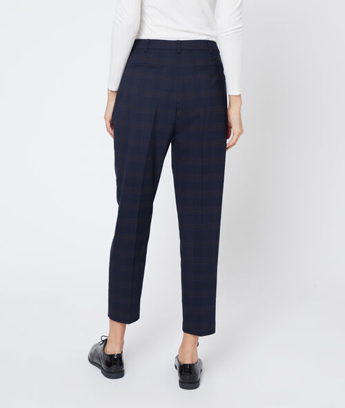 Straight cut trousers in check Straight cut trousers in check