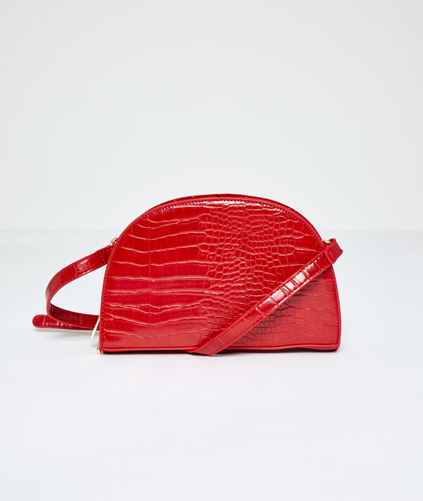 Messenger bag in croc effect Messenger bag in croc effect