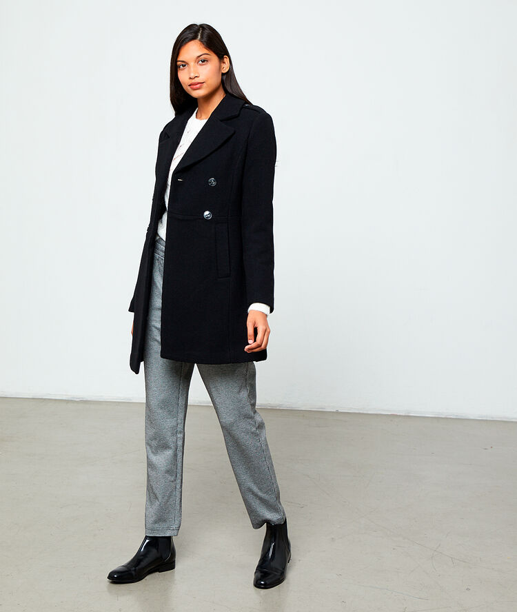 Boyfriend coat black.