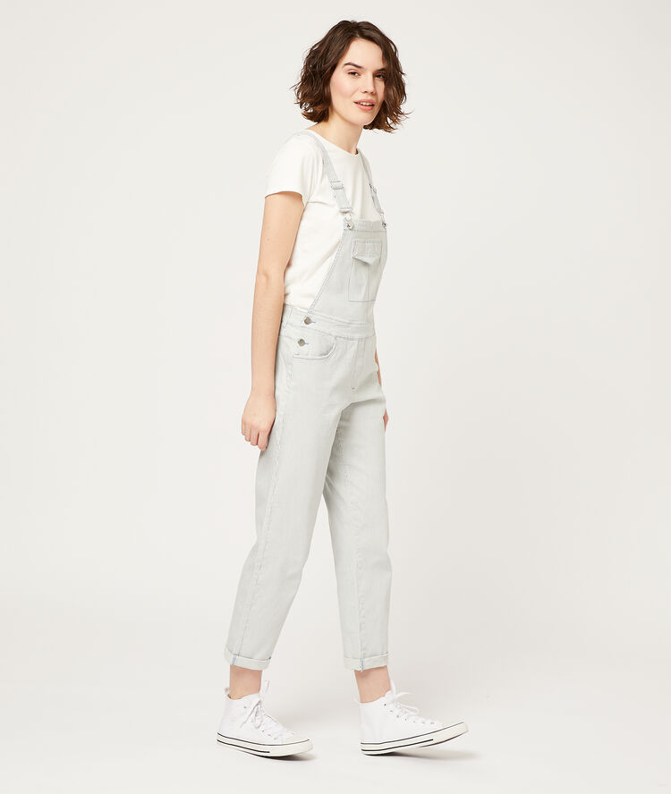 Dungaree in stripes blue sky.