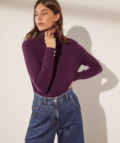wool and cashmere turtleneck jumper   