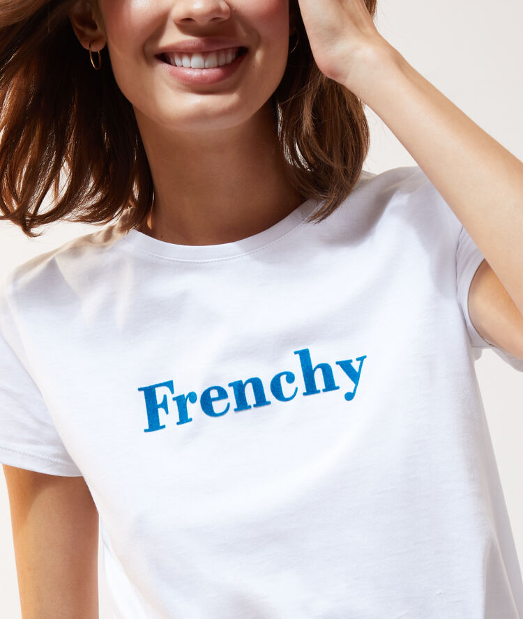 T-shirt "frenchy" blanc.