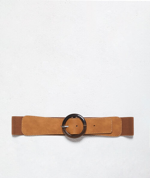 Belt with marble-coloured buckle Belt with marble-coloured buckle