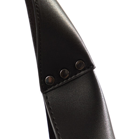 Sac cabas avec pochette intégrée noir.