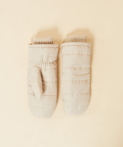Quilted lined mittens