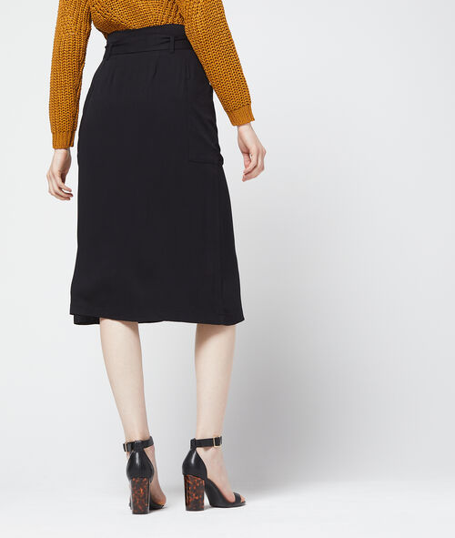 Midi skirt with button detail Midi skirt with button detail