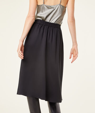 Mid-length flared skirt