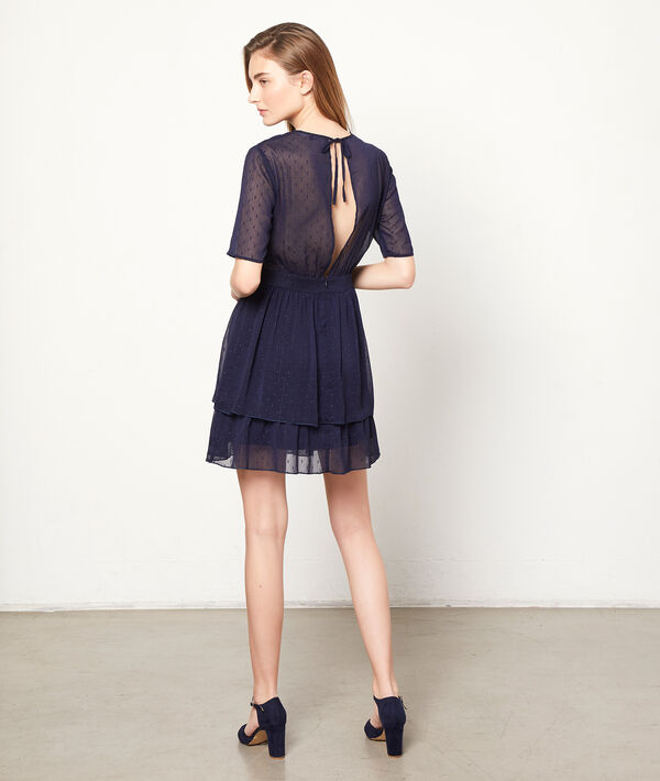 Dobby mesh dress with lining Dobby mesh dress with lining