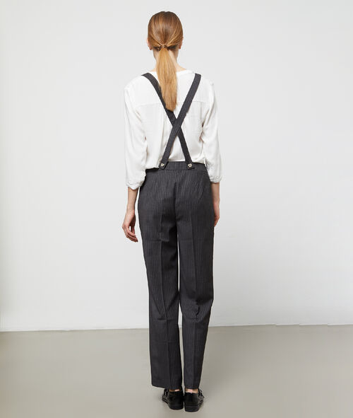 Wide leg trousers with braces Wide leg trousers with braces
