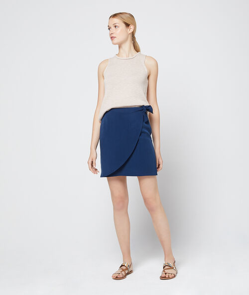 Tencel® wrap skirt cobalt blue.
