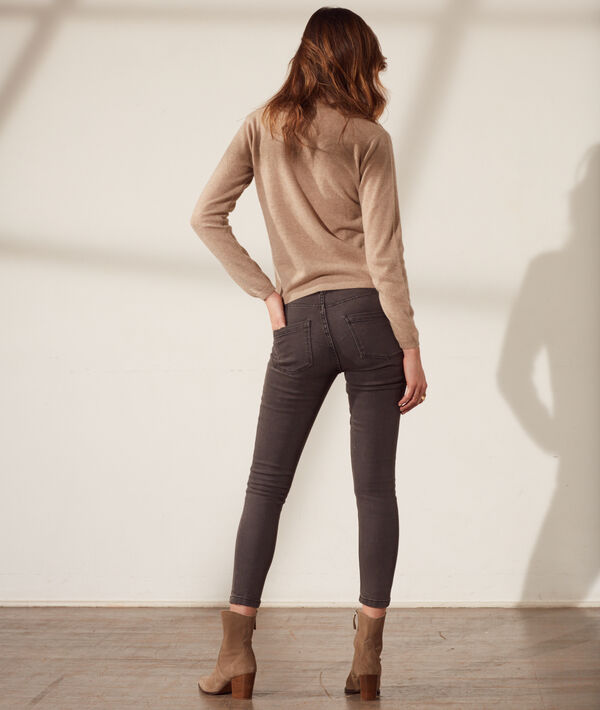 Pull col roul&eacute; en cachemire