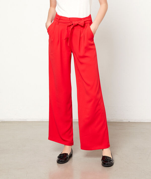 Wide leg trousers to tie Wide leg trousers to tie
