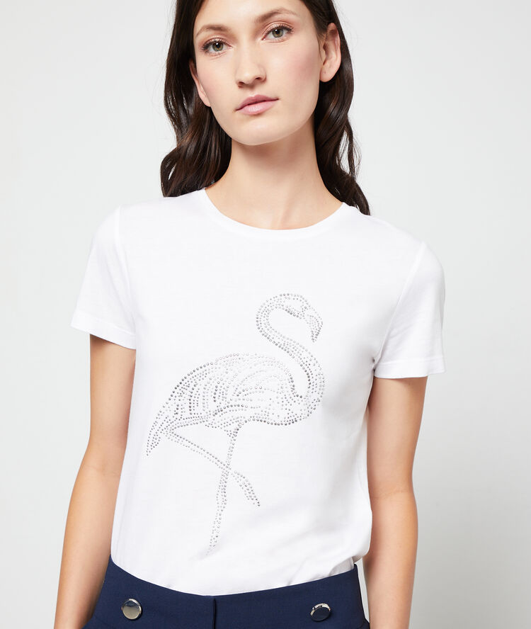 Screen printed t-shirt white.