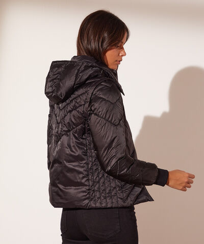 Hooded down jacket   
