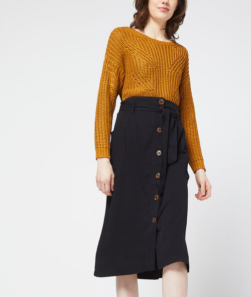 Midi skirt with button detail Midi skirt with button detail