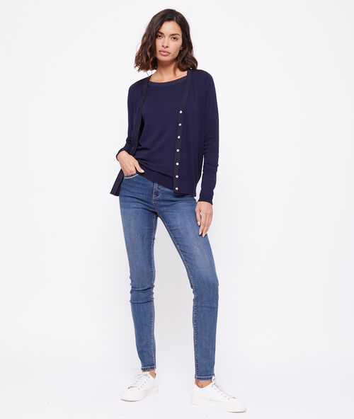 Button through cardigan navy.