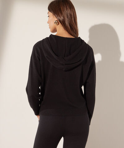 Cashmere knit hoodie   