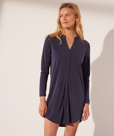 Shirt dress with lace back