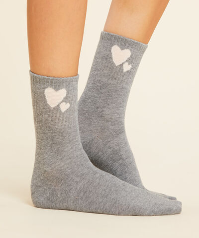 Basic heart socks