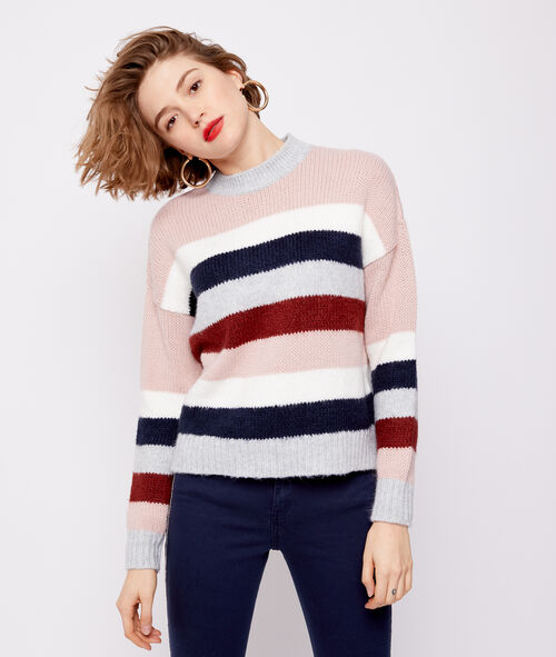 Stripe cable knit jumper Stripe cable knit jumper