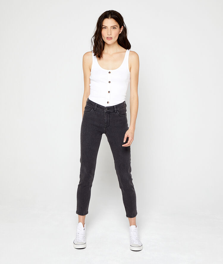 Buttoned tank top white.